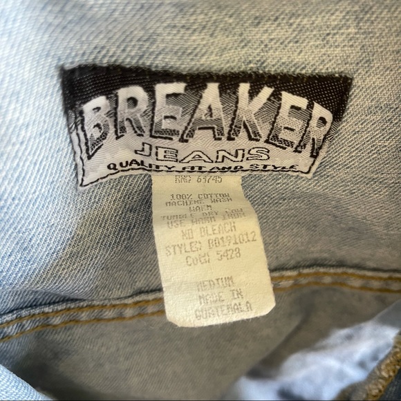 Breaker Jeans Vintage Denim Vest Size M - Picture 2 of 5